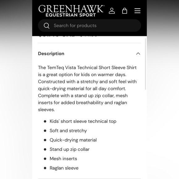 Temteq Equestrian shirt kids - Picture 6 of 6